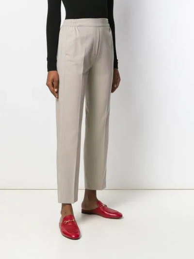 Shop Etro Formal Track Pants In Neutrals