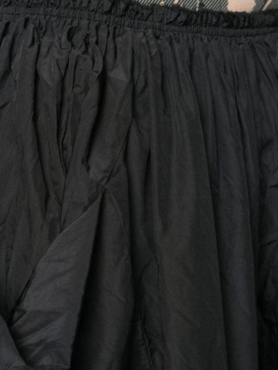 Shop Comme Des Garçons Comme Des Garçons Drapey Skirt In Black