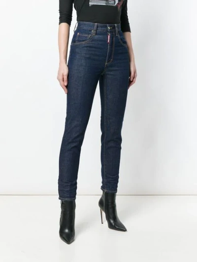 Shop Dsquared2 High-waist Skinny Jeans In Blue