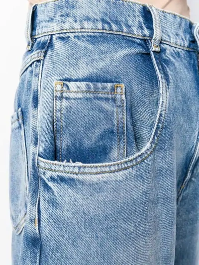 Shop Maison Margiela Jeans Mit Cut-outs In Blue