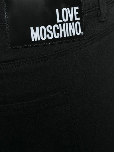 Shop Love Moschino Skinny Fit Jeans In Black