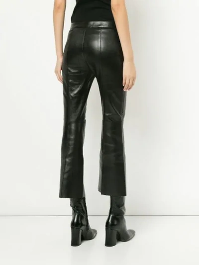 Shop Alexander Mcqueen Flared Trousers In Black