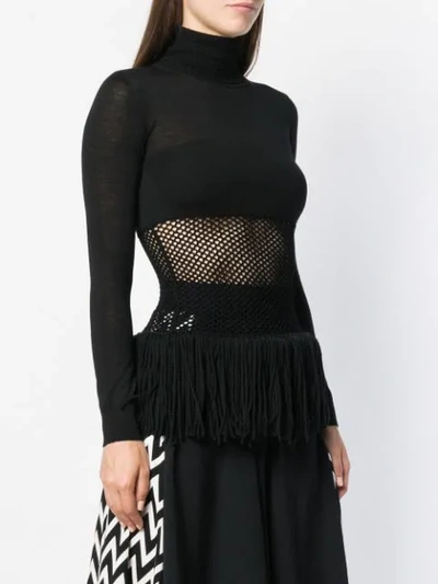 Shop Loewe Knitted Top In Black