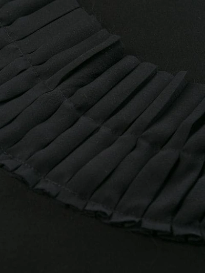 Shop Ann Demeulemeester Infinity Plisse Border Skirt - Black