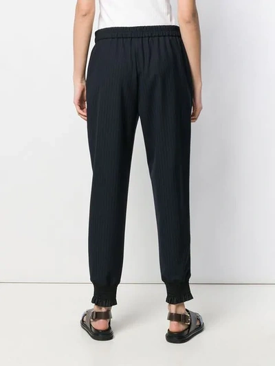 Shop 3.1 Phillip Lim / フィリップ リム Tapered Pinstriped Trousers In Black