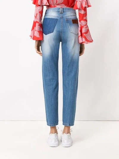 Shop Amapô Kyoto Mom Jeans In Blue