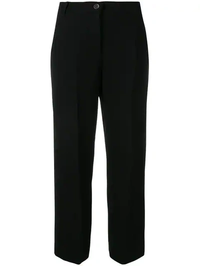 Shop Weekend Max Mara Flared Tailored Trousers In Black