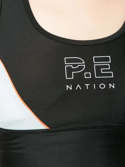 Shop P.e Nation Acceleration Sports Bra In Black