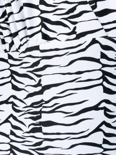 Shop Rixo London Sophie Tiger Print Swimsuit In White