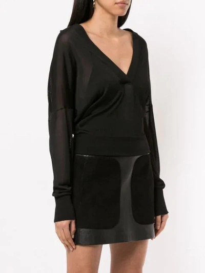 Shop Dion Lee Interlocks Double Cardigan In Black