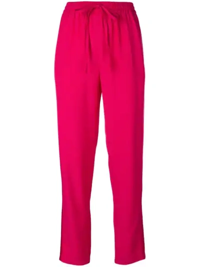 Shop Red Valentino Drawstring Waist Trousers In Pink