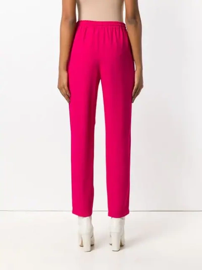 Shop Red Valentino Drawstring Waist Trousers In Pink
