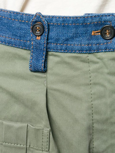 Shop N°21 Denim Waistband Trousers In Green