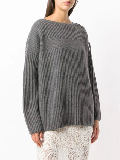 Shop Stella Mccartney Lace In Grey