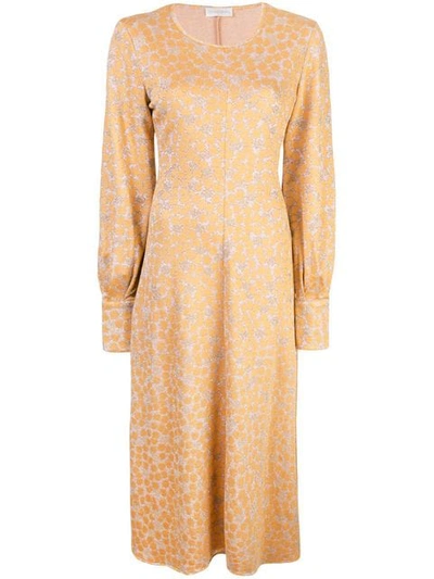 Shop Stine Goya Ester Midi Dress In Yellow