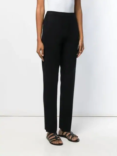 Shop Sminfinity Knitted Trousers In Black