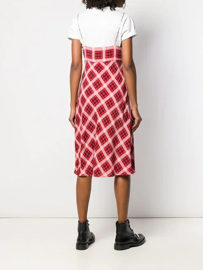 Shop Marc Jacobs Plaid Spaghetti In Red