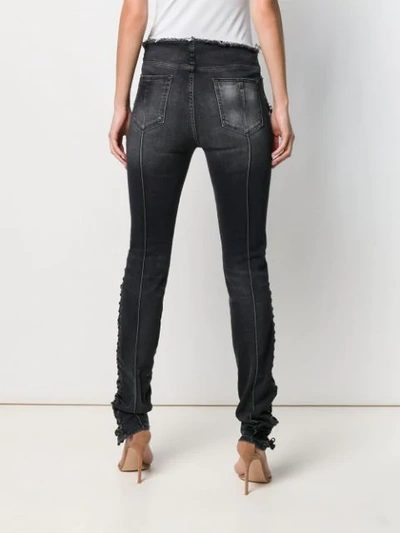 Shop Ben Taverniti Unravel Project Slim Faded Jeans In Grey