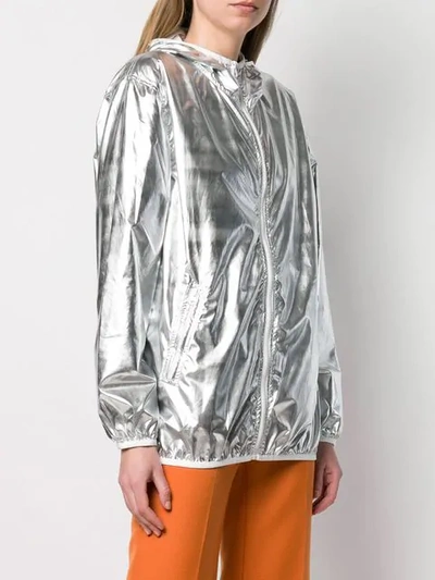 Shop P.a.r.o.s.h Parking Jacket In Silver