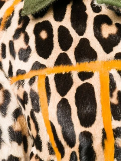 Shop Liska Leopard Print Jacket In Neutrals