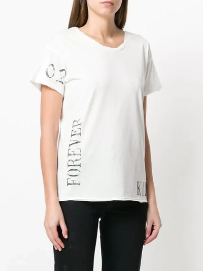 Shop Ann Demeulemeester Printed T In White