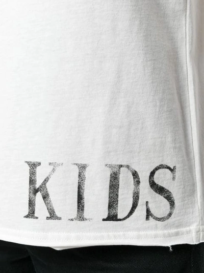 Shop Ann Demeulemeester Printed T In White