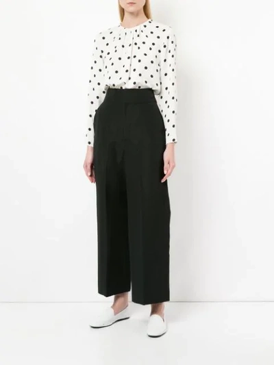 Shop Ballsey Polka Dot Blouse In White