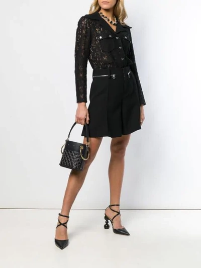 Shop Chloé Lace Shirt In Black