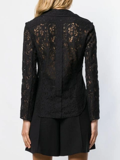 Shop Chloé Lace Shirt In Black