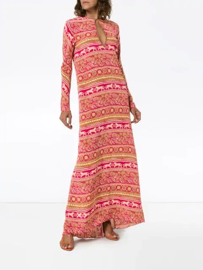 JOHANNA ORTIZ BOHEMIAN RHAPSODY MAXI DRESS - 粉色