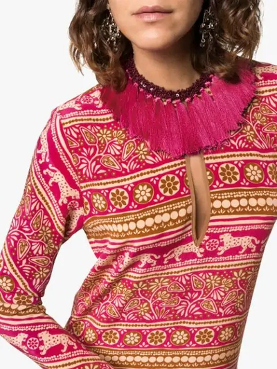 Shop Johanna Ortiz Bohemian Rhapsody Maxi Dress In Pink