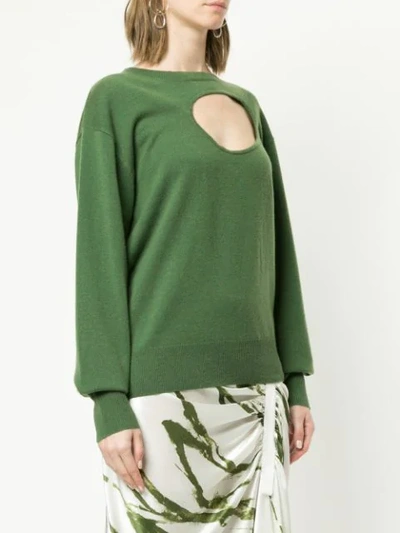 Shop Christopher Esber Cut In Green