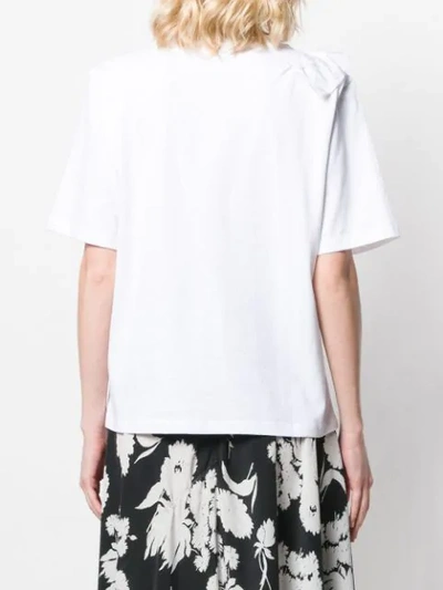 Shop Kenzo Tiger Ruffled T-shirt In White