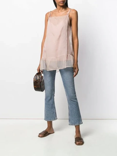 Shop Semicouture Melvin Layered Top In Neutrals