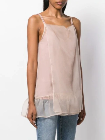 Shop Semicouture Melvin Layered Top In Neutrals