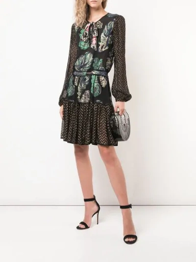 Shop Cynthia Rowley Inverness Fish Bell Sleeve Dress In Black