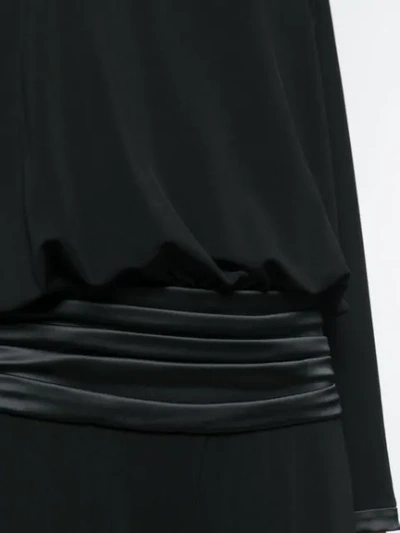 Shop Giorgio Armani Structured Jumpsuit In Black