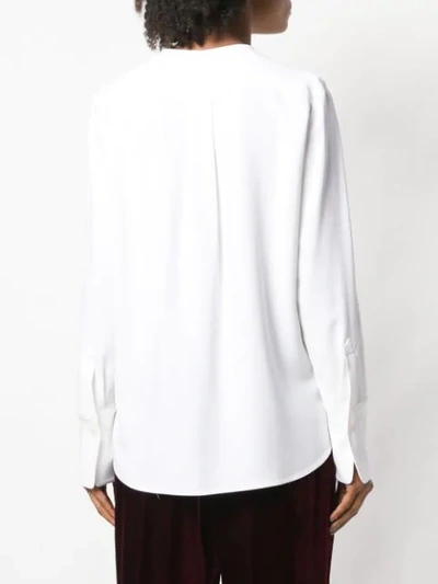 Shop Stella Mccartney Long Sleeved Blouse In White