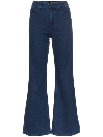 Shop Eve Denim Jacqueline Flared Denim Jeans In Blue