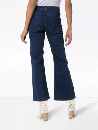 Shop Eve Denim Jacqueline Flared Denim Jeans In Blue