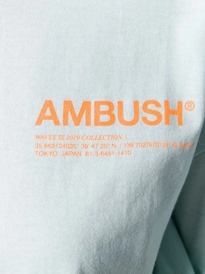 AMBUSH CONTRAST LOGO T-SHIRT - 蓝色