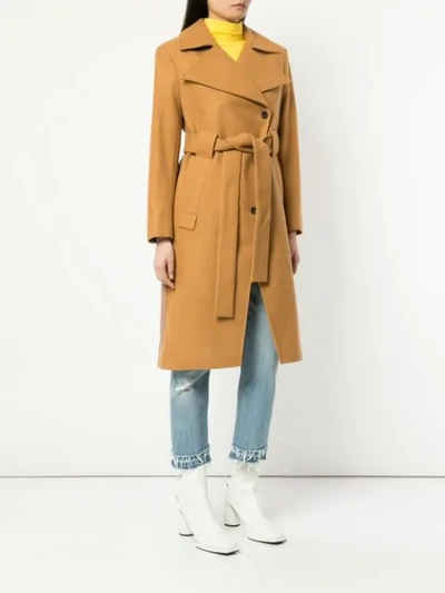 Shop Aalto Single Breasted Coat In Brown