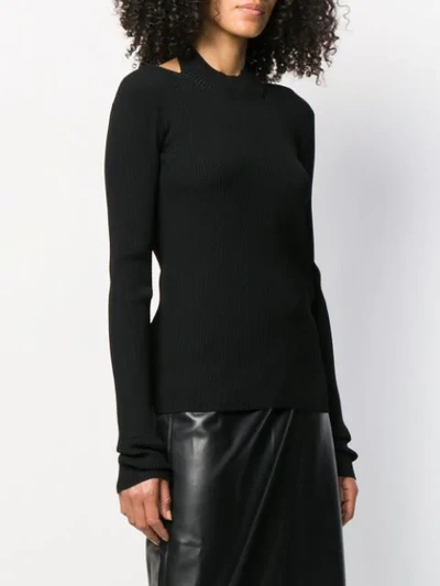 Helmut Lang Open Back Jumper In Black