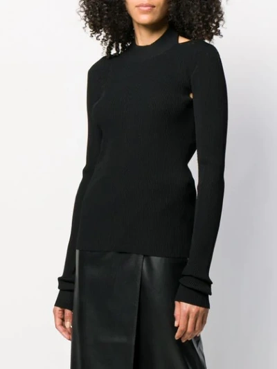 Helmut Lang Open Back Jumper In Black