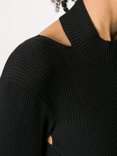 Helmut Lang Open Back Jumper In Black