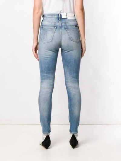 Shop Calvin Klein Jeans Est.1978 Ripped Skinny Jeans In Blue