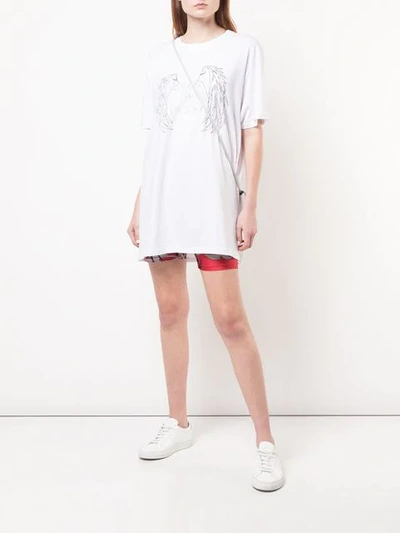 Shop Barbara Bologna Oversized Slogan T-shirt In White