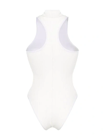 Shop Off-white Logo Bodysuit In White