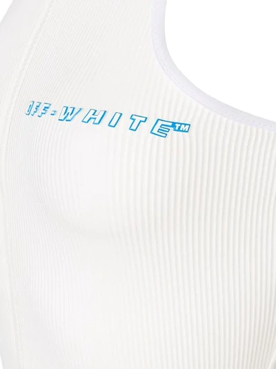 Shop Off-white Logo Bodysuit In White