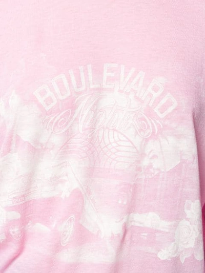 ADAPTATION 图案印花T恤 - 粉色